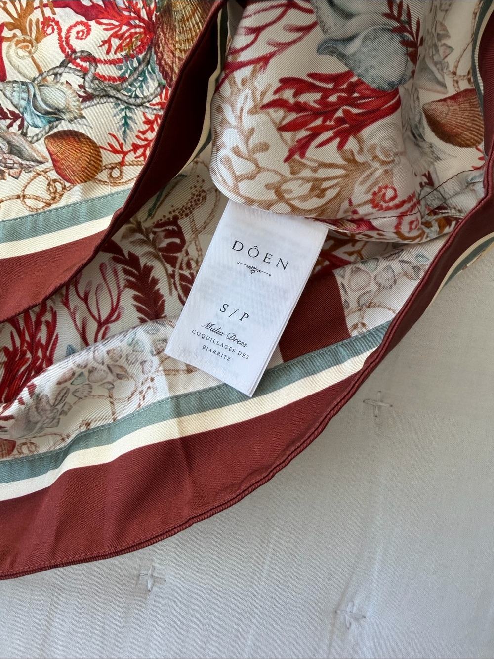 Doen Small Heirloom Malia Dress Mini in Coquillages des Biarritz - Picture 13 of 15